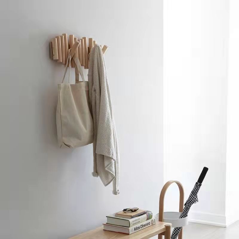 Nail Free Hook Solid Wood Hangers - living room furniture