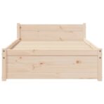 Solid Wood Bed Base, Durable Pine Construction – Without Mattress - wooden decor