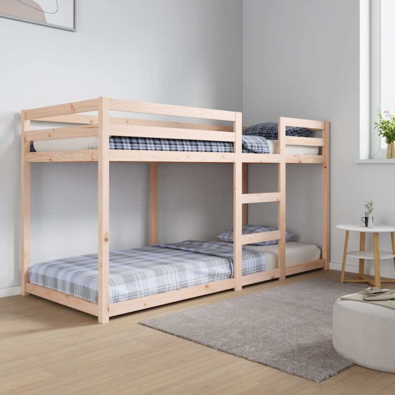 Bunk Bed Solid Pine Wood Bunk Bed Solid Pine Wood - modern furniture