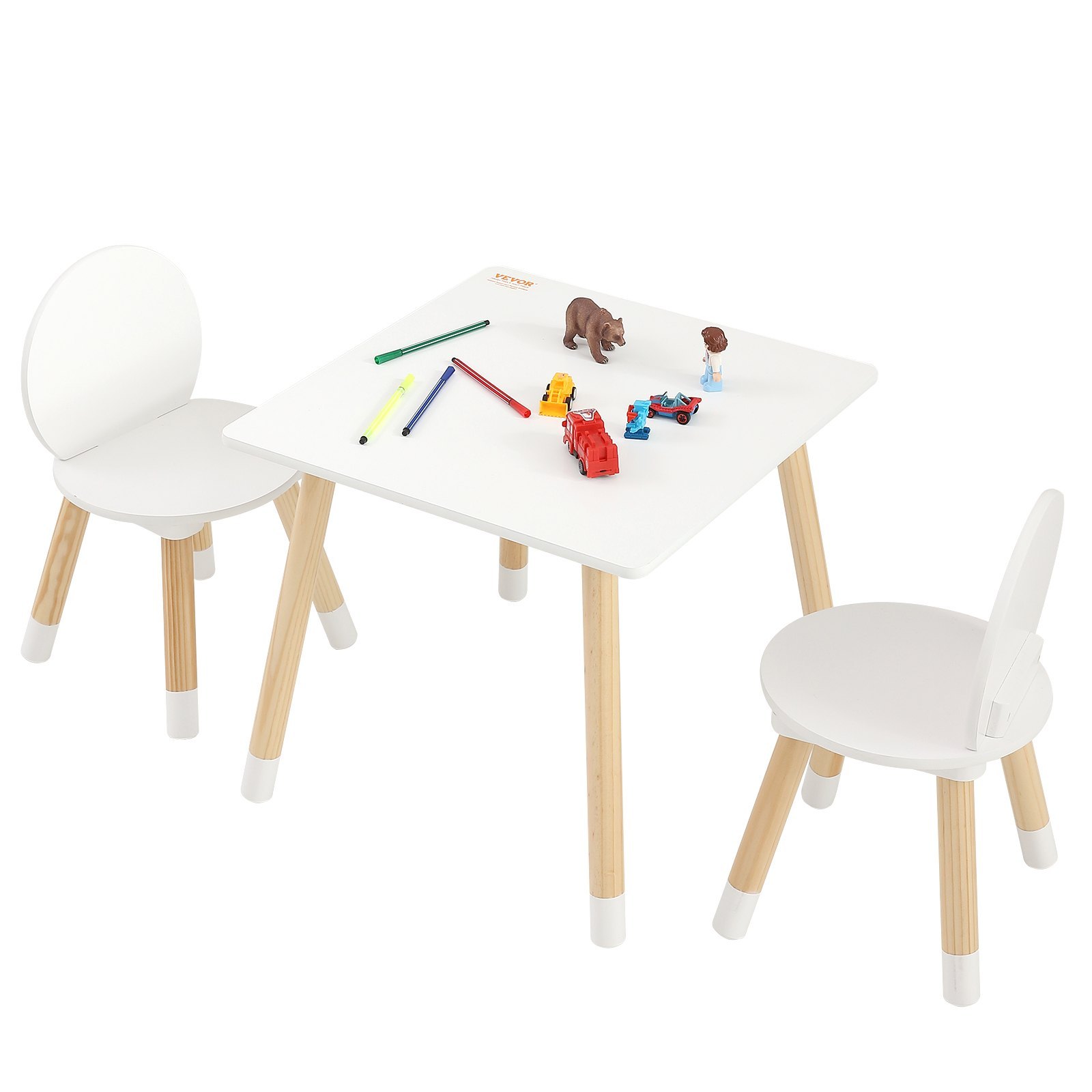 74f44691-2d7a-4f0e-a91a-0b07b9e21f19.jpg Kids Table And 2 Chairs Set, Toddler Table And Chair Set, Children Multi-Activity Table For Art, Craft, Reading, Learning, 1 Table And 2 Chairs - handcrafted wood