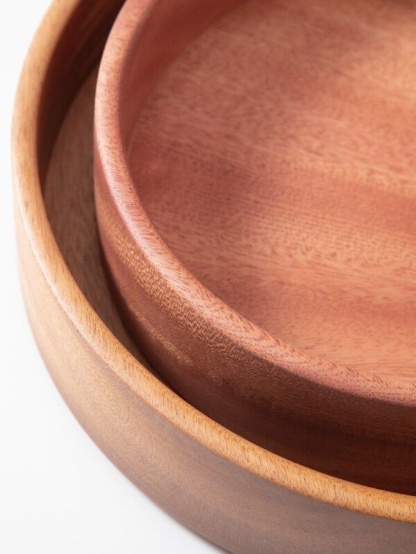 Solid wood dried fruit tray - rustic wood