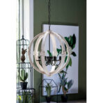 6 - Light Wood Chandelier With Adjustable Chain For Kitchen, Dining Hall Entrance, Bulb Not Included - furniture design