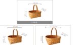 Hand-woven Wood Chip For Picking Fruit Baskets - interior design