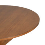 Round Dining Table Modern Farmhouse Kitchen Table, Cherry - furniture piece