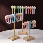 Earrings Hair Band Accessories Wooden Bracelet Display Stand - home styling