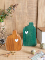 Vintage Wooden Tabletop Pendant - natural wood