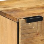 bedside tables, 2 pieces, 40x solid mango wood, - rustic wood