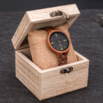 Wooden luminous quartz watch - furniture design