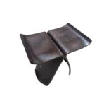 Creative Features Curved Low Stool Walnut Color Solid Wood Chair - home furniture