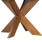 Round Dining Table Modern Farmhouse Kitchen Table, Cherry - natural wood