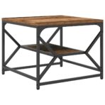 Coffee Table Reclaimed Wood 51 x Engineered Wood and - dining furniture