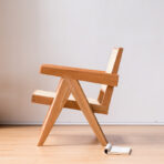 Mid-ancient Solid Wood Rattan Balcony Leisure Chair Furniture - wooden decor