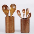 Solid Wood Chopsticks Tube Round Cage Home - furniture design