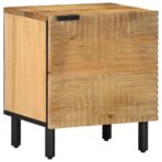 bedside tables, 2 pieces, 40x solid mango wood, - home furniture