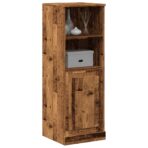 Highboard Reclaimed Wood Look 36x35.5x103.5 cm Wood-based material Highboard - wooden craft