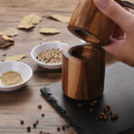Hand Grinder Salt Pot Acacia Wood - interior design
