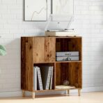 record cabinet, reclaimed wood look, 84.5x38x89 cm, engineered wood - home styling