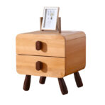All Solid Wood Children's Bedside Table Modern Bedroom Storage - wooden decor
