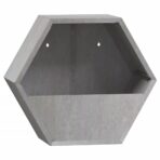 Wall Planter 2 pcs. Rusty Corten Steel 30x - handcrafted wood