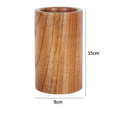 Solid Wood Chopsticks Tube Round Cage Home - home decor