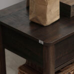 Dark Brown Nightstand With Drawer And Shelves Compact Design For Small Spaces Bedroom Furniture - living room furniture
