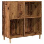 record cabinet, reclaimed wood look, 84.5x38x89 cm, engineered wood - decorative item