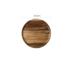 Acacia Wood Pallet Wood Dish Dessert Cake - dining furniture