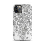 Snap case for iPhone - black and white fo2 - Image 3