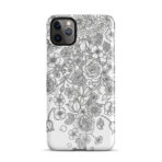 Snap case for iPhone - black and white fo2