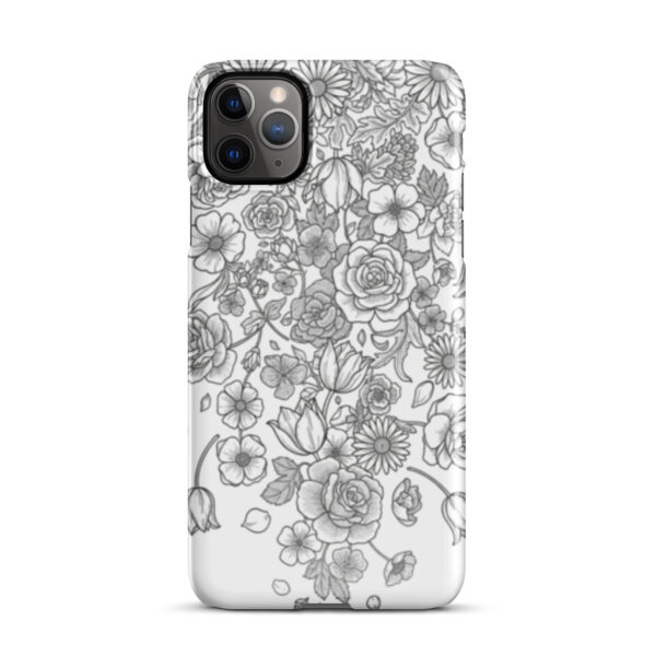Snap case for iPhone - black and white fo2