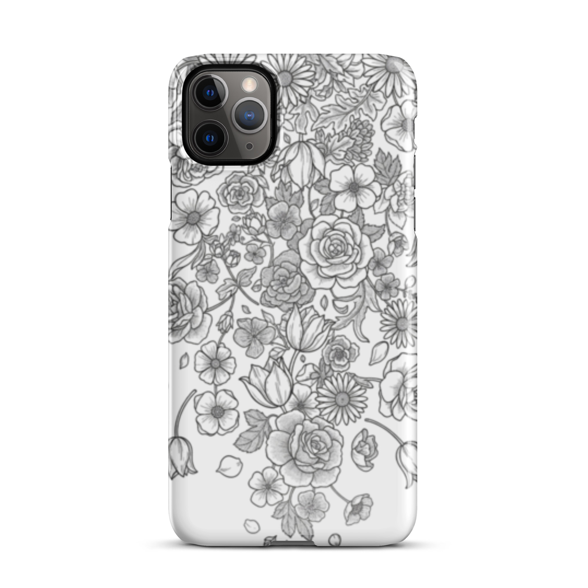 snap-case-for-iphone-glossy-iphone-11-pro-max-front-694405f38a669.jpg Snap case for iPhone - black and white fo2 - Image 1