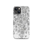 Snap case for iPhone - black and white fo2 - Image 9