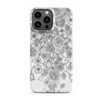 Snap case for iPhone - black and white fo2 - Image 11