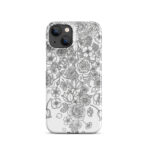 Snap case for iPhone - black and white fo2 - Image 12