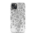 Snap case for iPhone - black and white fo2 - Image 13