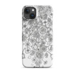 Snap case for iPhone - black and white fo2 - Image 17