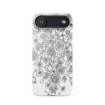 Snap case for iPhone - black and white fo2 - Image 25