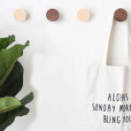 Solid wood hook - home decor