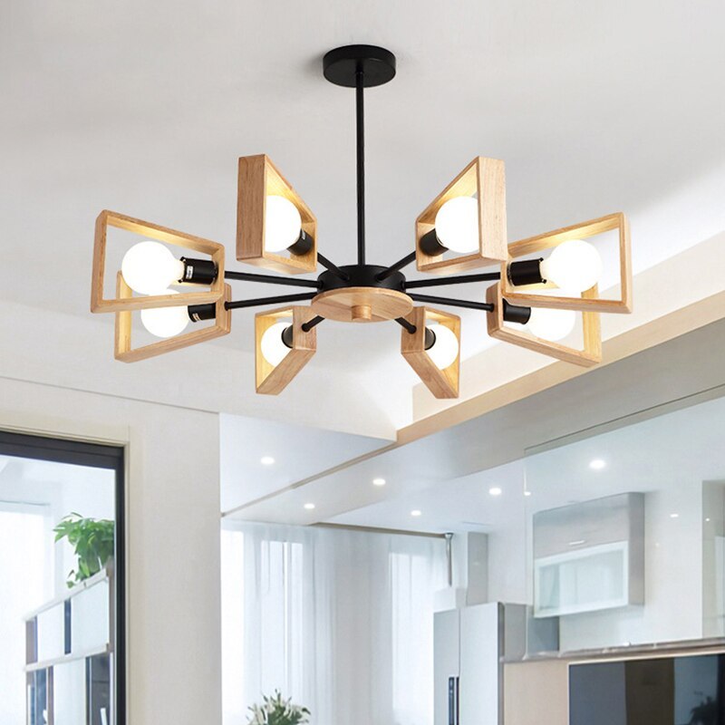 Solid wood bedroom Chandelier - home accessories