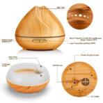 Wood grain humidifier - wooden decor