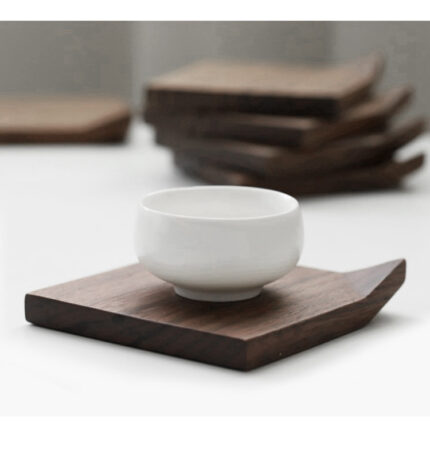Black Walnut Corrugated Coasters Made Of Solid Wood And Ironed Wood - living room furniture