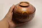Solid Wood Bowl With Lid And Jujube Wood Instant Noodle Bowl - wooden craft