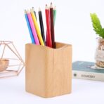 Multifunctional Solid Wood Pen Holder Creative Bamboo Wood Pen Holder - interior design