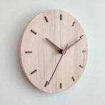 Simple Solid Wood Creative Clock - rustic wood