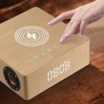 Wireless Charging Wood Surround Speaker - home furniture