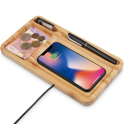 Bamboo wood wireless charger - interior decor