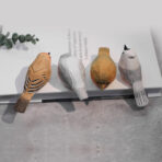 Solid Wood Bird Ornament Birthday Gift Pure Handmade Wood Carving - home styling