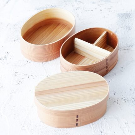 Wood bento box - interior decor