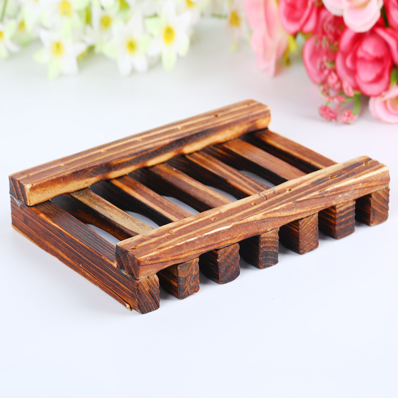 KeyArts – Premium Wooden Furniture & Home Decor Carbonized Bamboo And Wood Soap Dish Handmade Bathroom Soap Dish - quality furniture