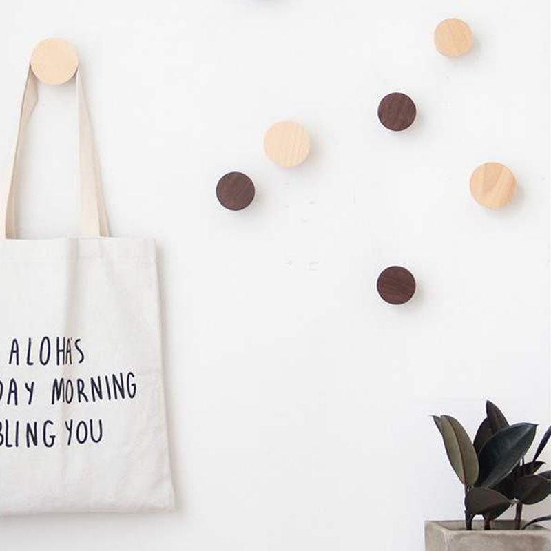 Solid wood hook - wooden decor